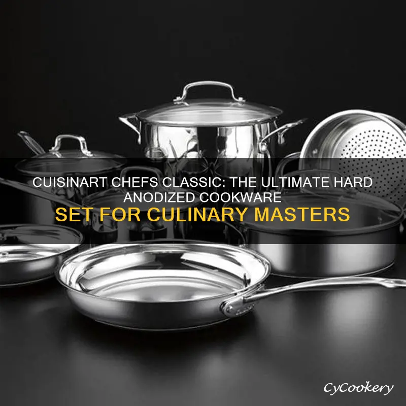 cuisinart chefs classic 11 pc hard anodized cookware set