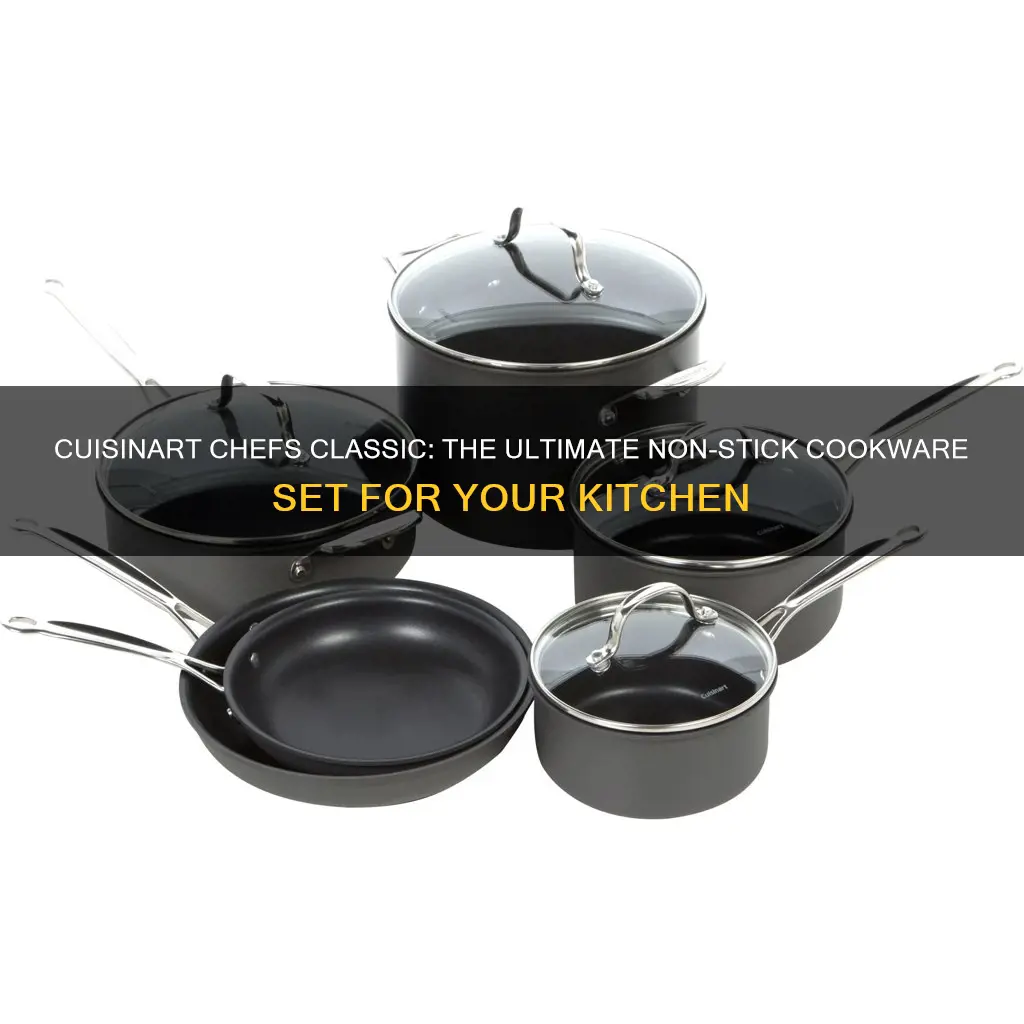 cuisinart chefs classic non-stick 7-piece cookware set