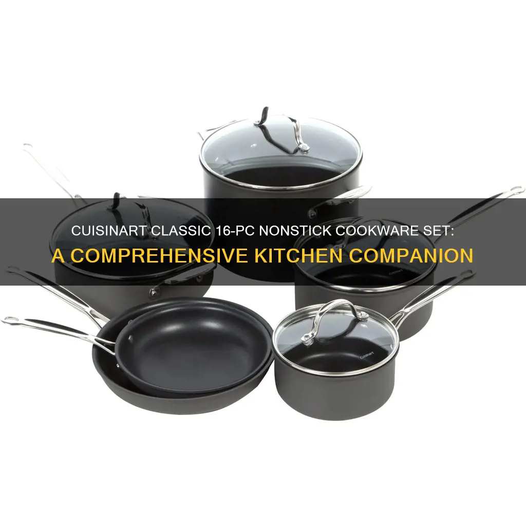 cuisinart classic 16-pc nonstick cookware set