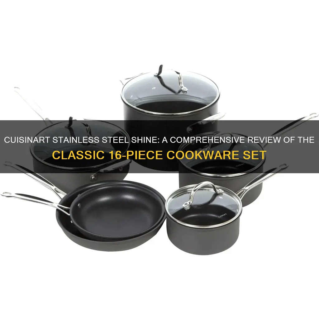 cuisinart classic 16 pc stainless cookware set reviews