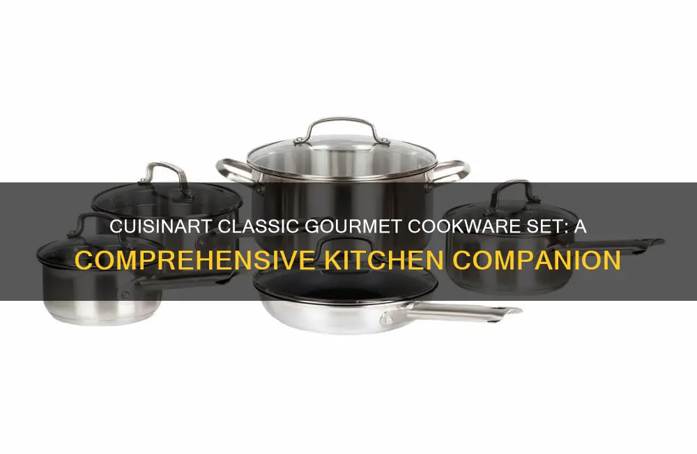 cuisinart classic gourmet cookware set 10 pc