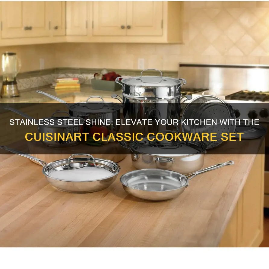 cuisinart classic stainless cookware set 8 pieces 87 8