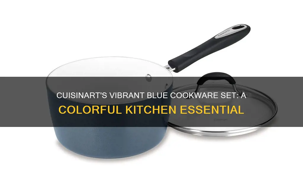 cuisinart elements 10 pc blue cookware set