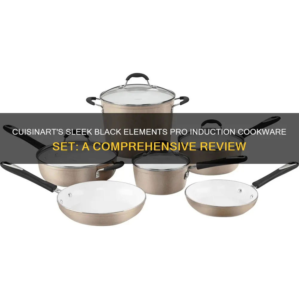 cuisinart elements pro induction 10-piece cookware set black