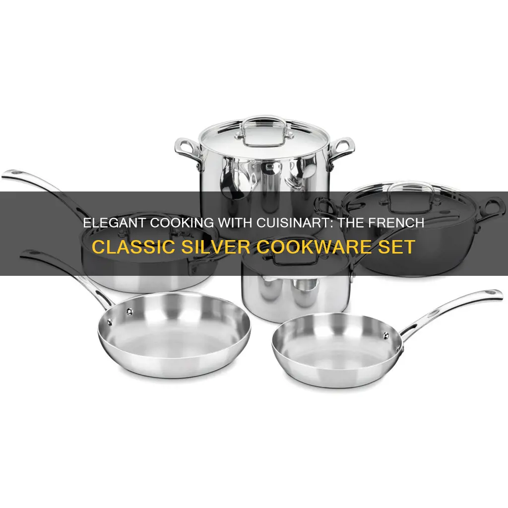 cuisinart french classic 10 piece cookware set silver