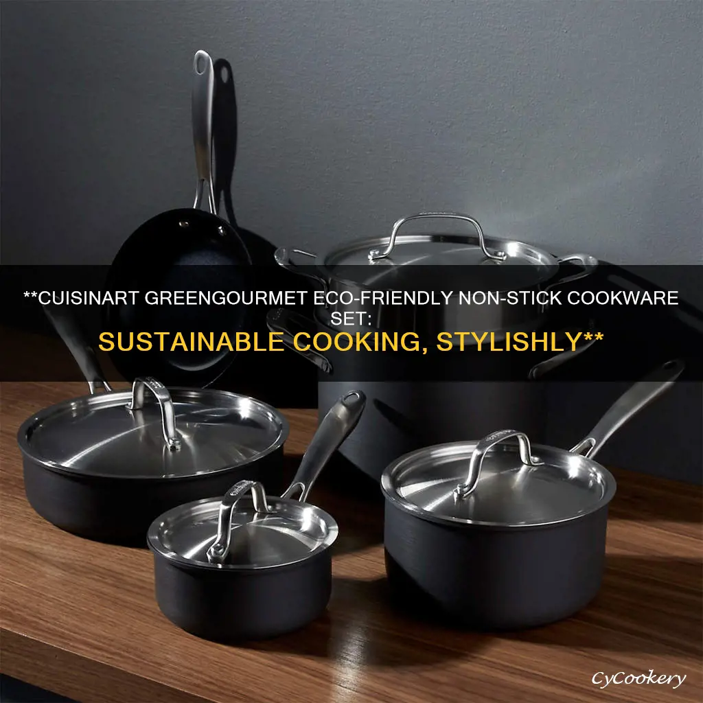 cuisinart greengourmet eco friendly non stick cookware set