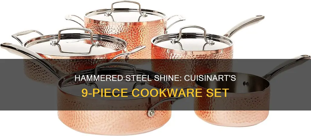 cuisinart hammered collection 9 piece cookware set