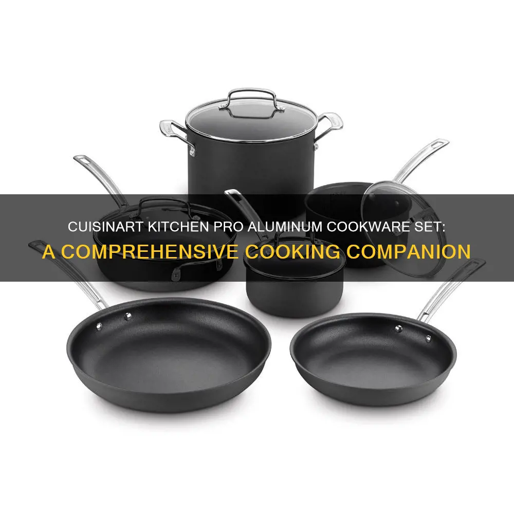 cuisinart kitchen pro aluminum 11 piece cookware set