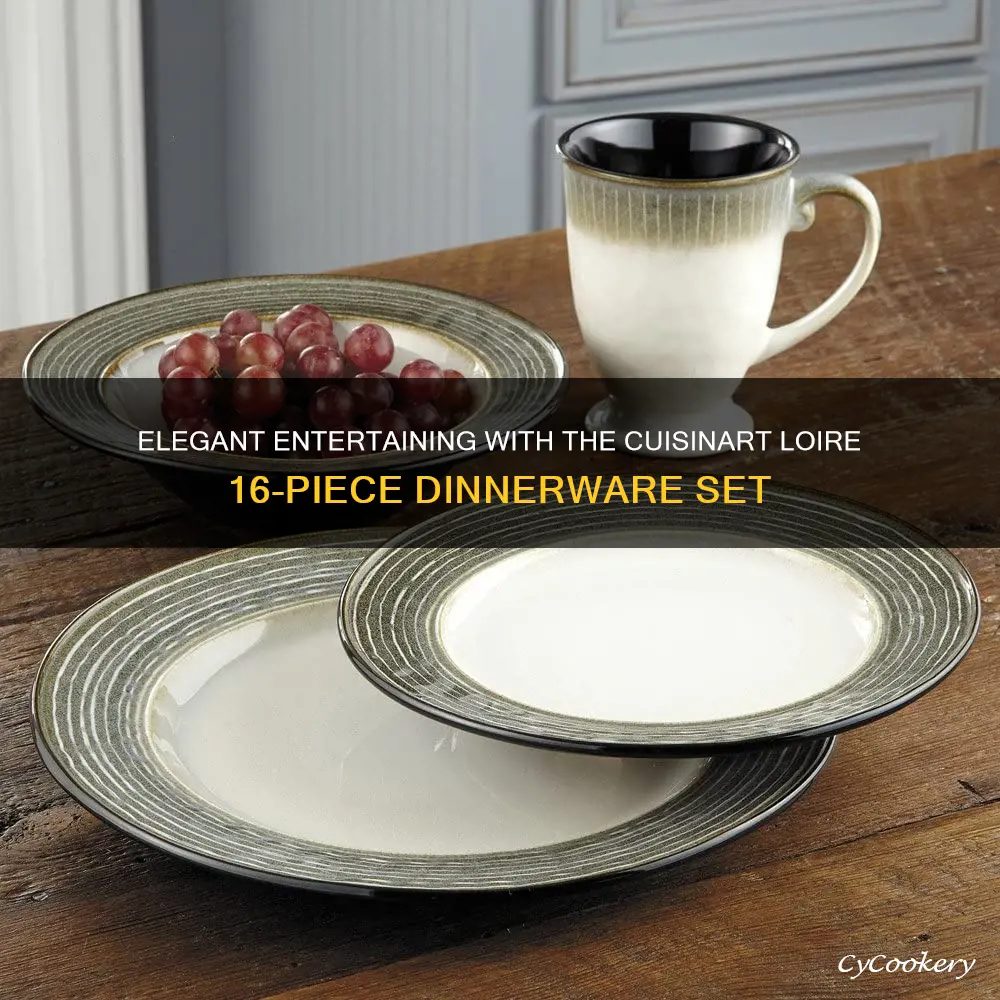 cuisinart loire 16 piece dinnerware set