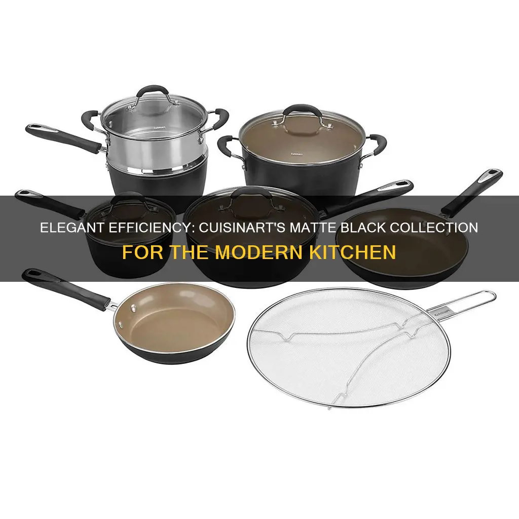 cuisinart matte black collection 12-pc cookware set model number