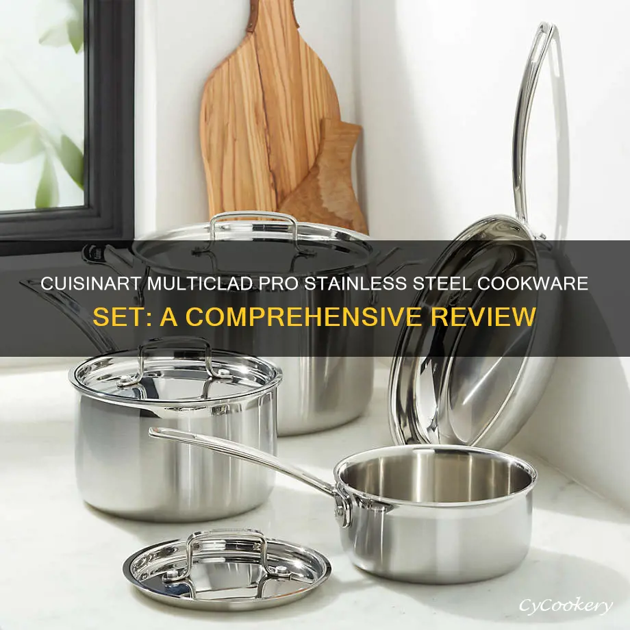 cuisinart multiclad prostainless cookware set