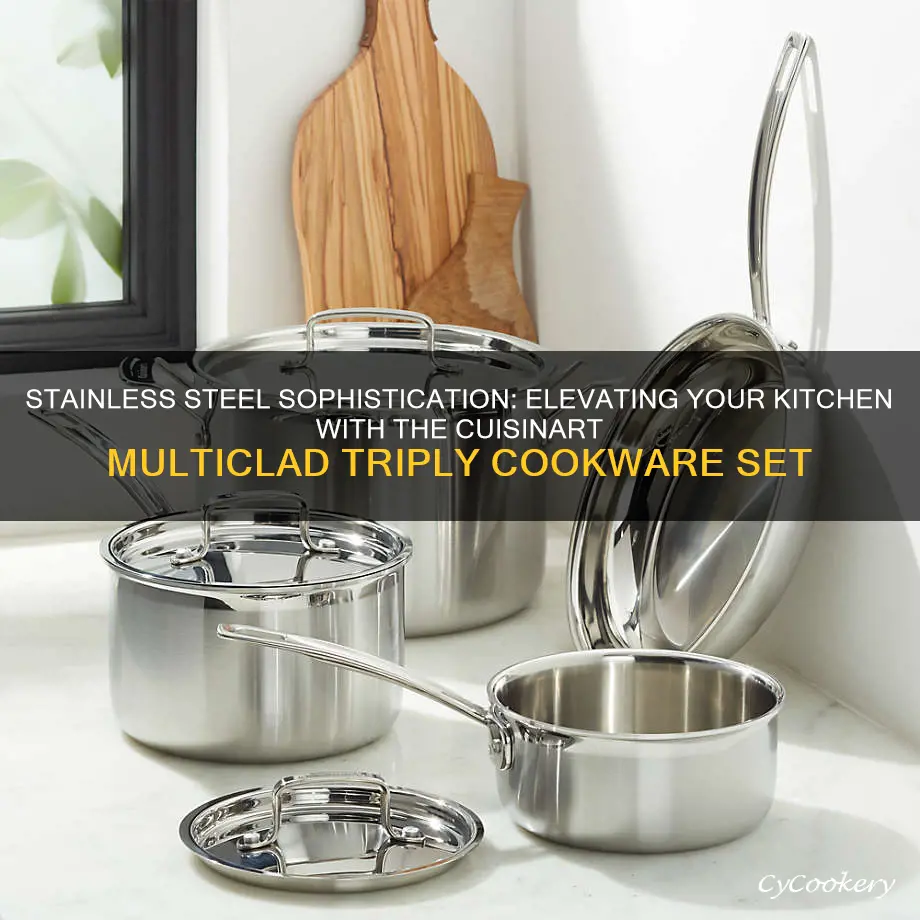 cuisinart multiclad triply 10-piece stainless steel cookware set