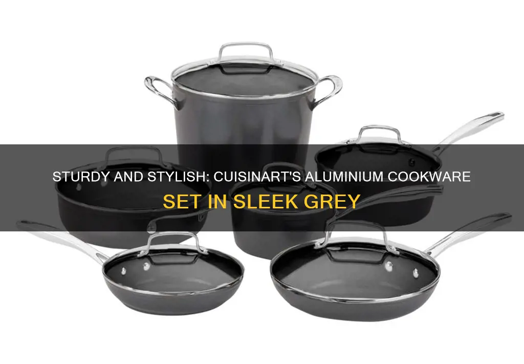 cuisinart resilience 12 piece aluminium cookware set grey