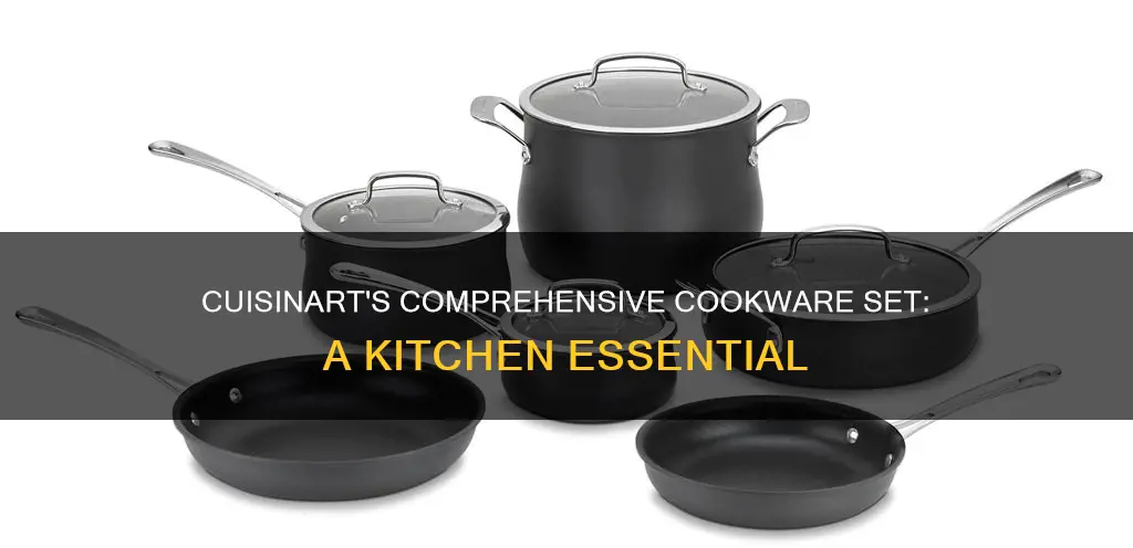 cuisinart silhouette hard anodized cookware 13 piece set