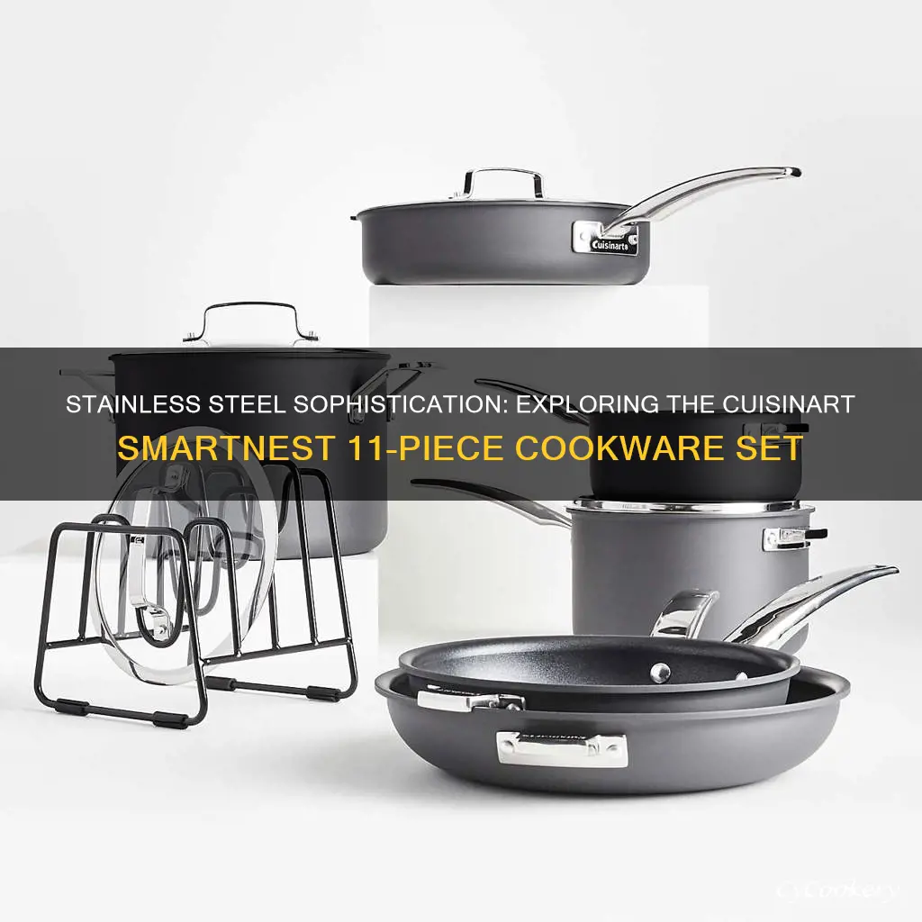 cuisinart smartnest 11pc stainless steel cookware set - n91-11t