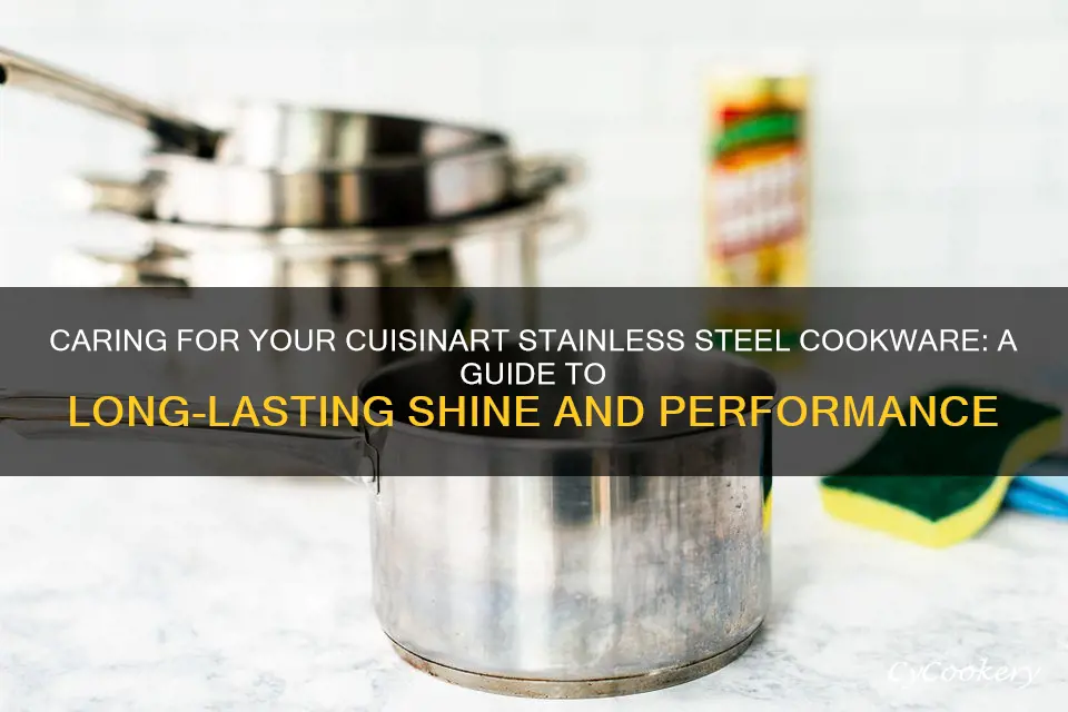 cuisinart stainless steel cookware set care instructions