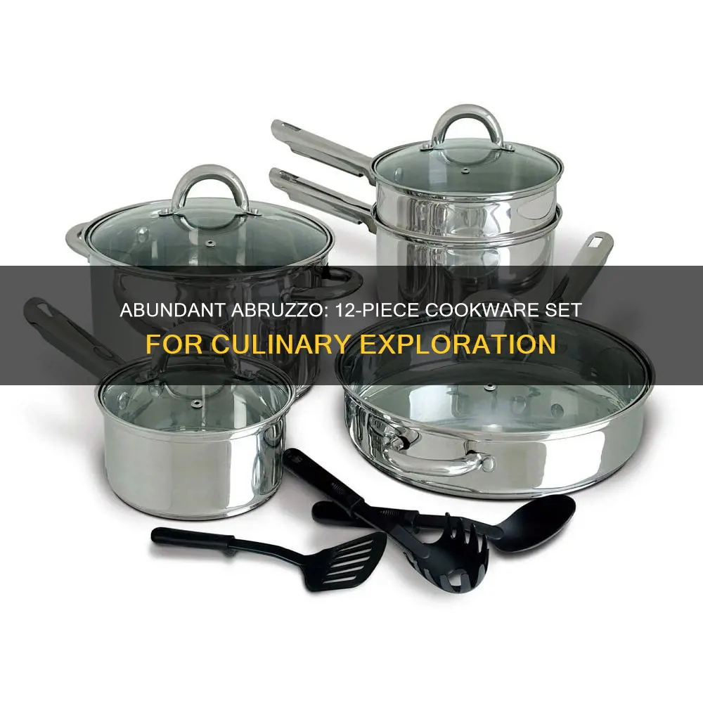 cuisine select abruzzo 12 piece cookware set