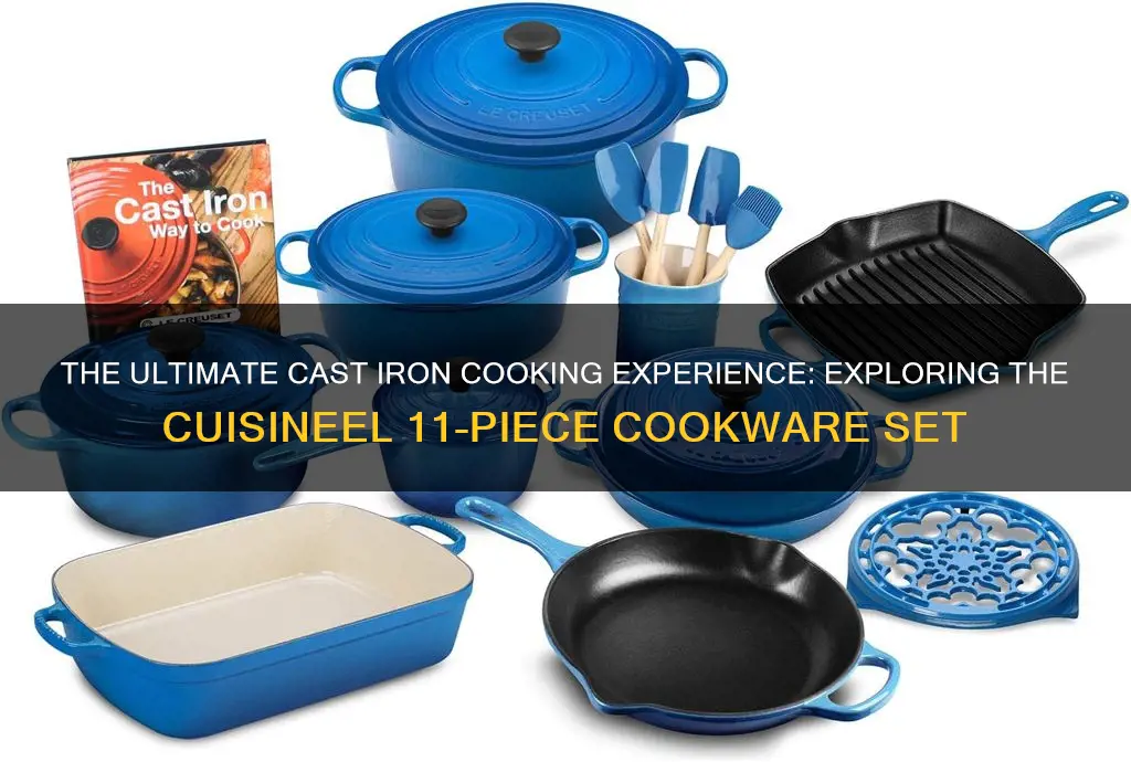 cuisinel cast iron 11-piece cookware set