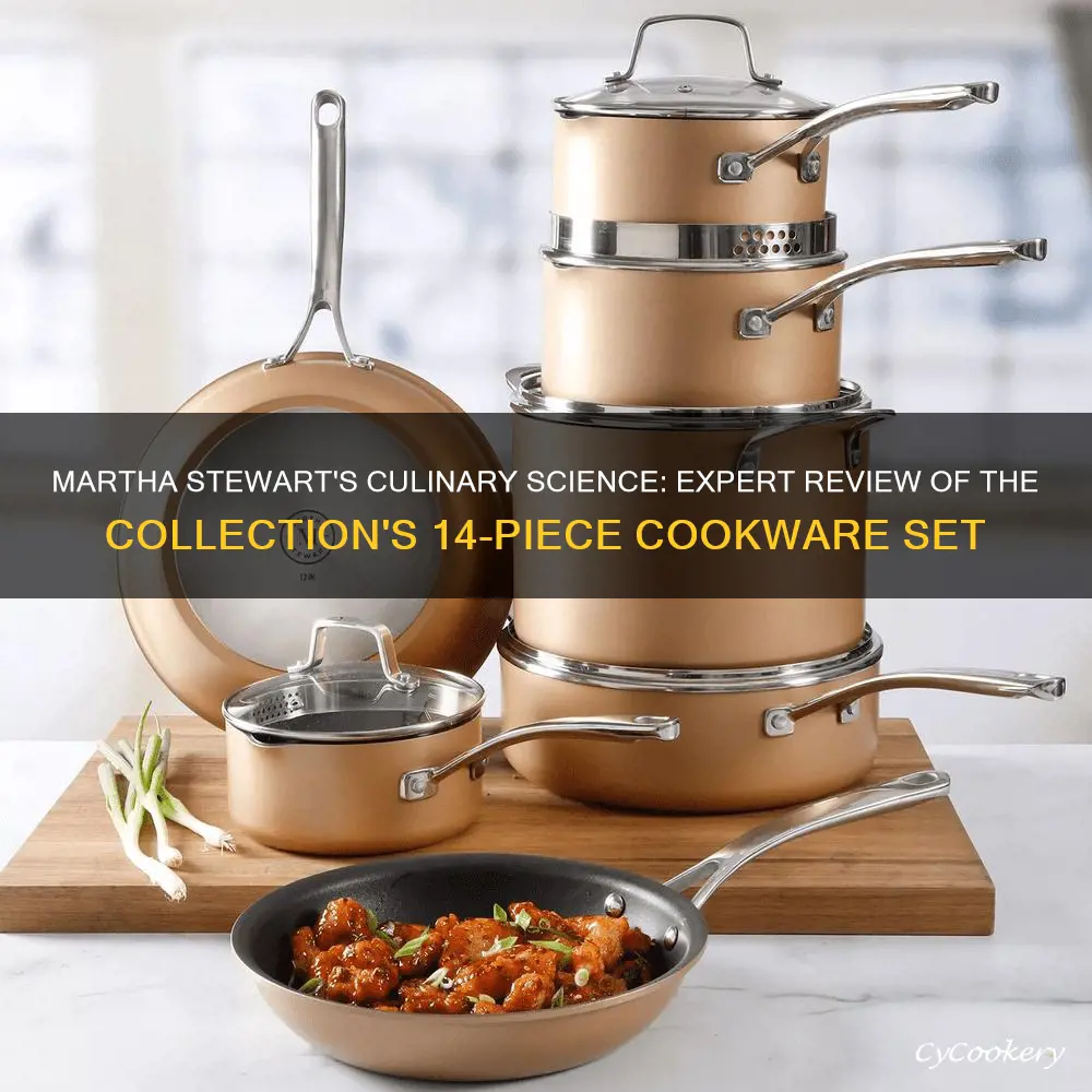 culinary science by martha stewart collection 14-pc cookware set reviews