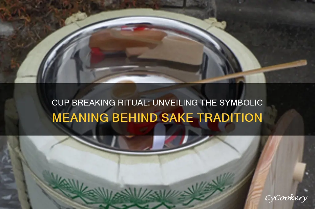 cup breaking meaning sake