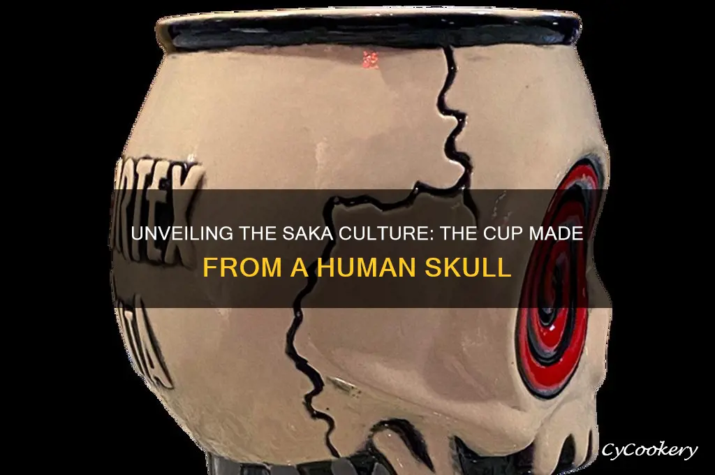 cup human skull saka