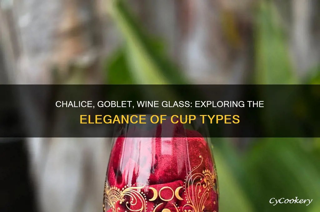 cup types chalice goblet wine glass