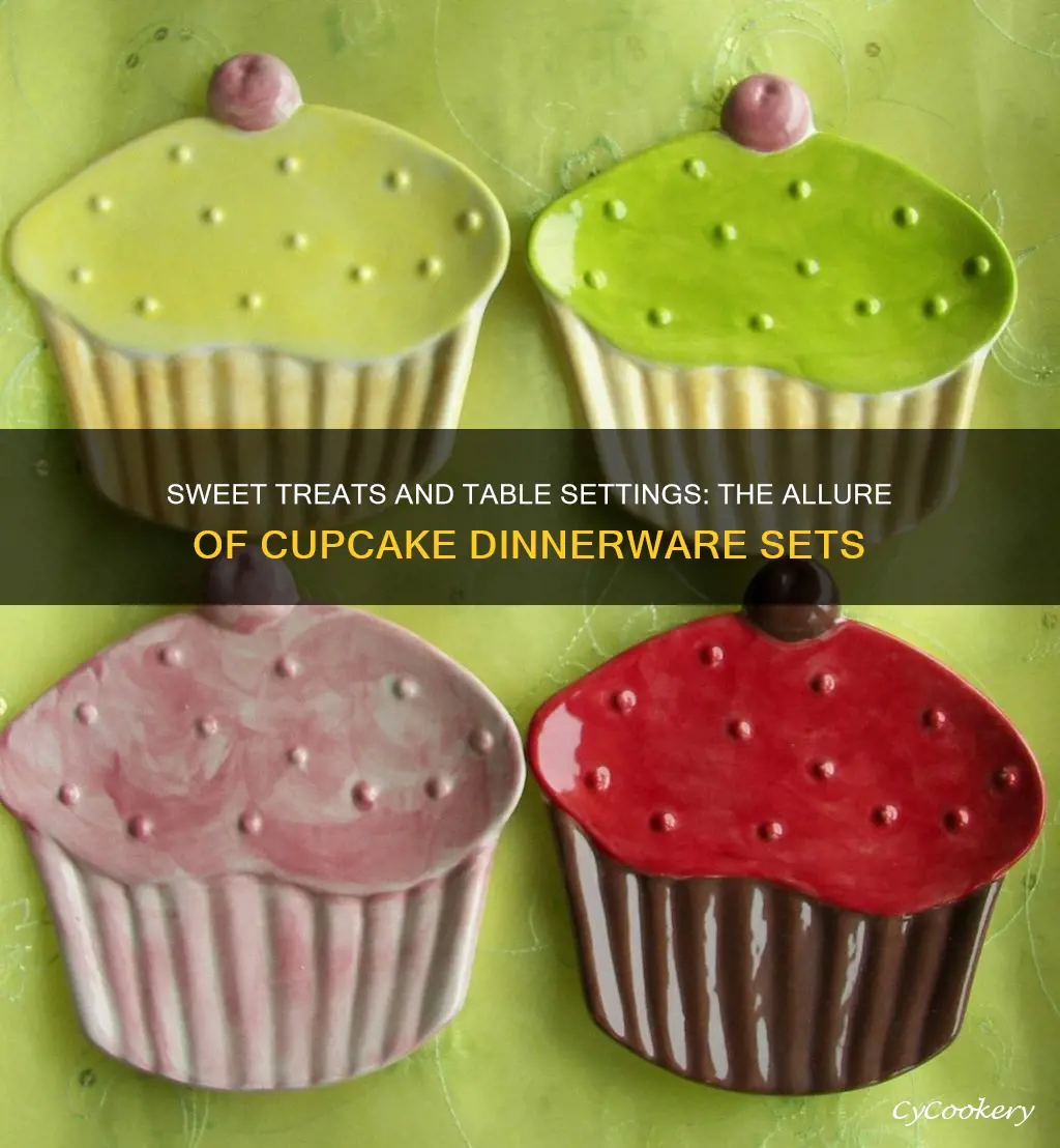 cupcake dinnerware set