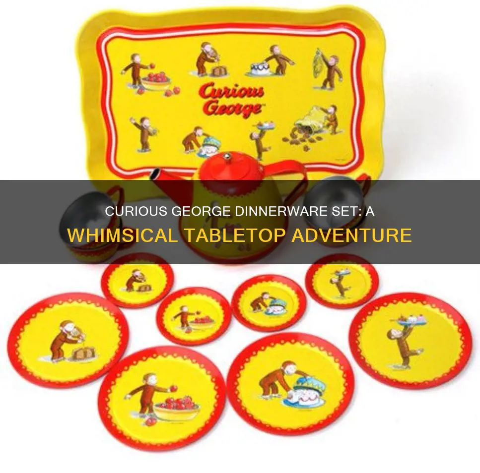 curious george dinnerware set