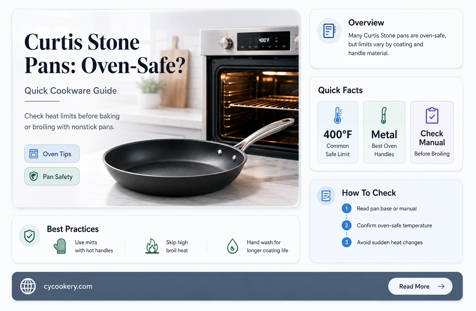 are curtis stone pans oven safe