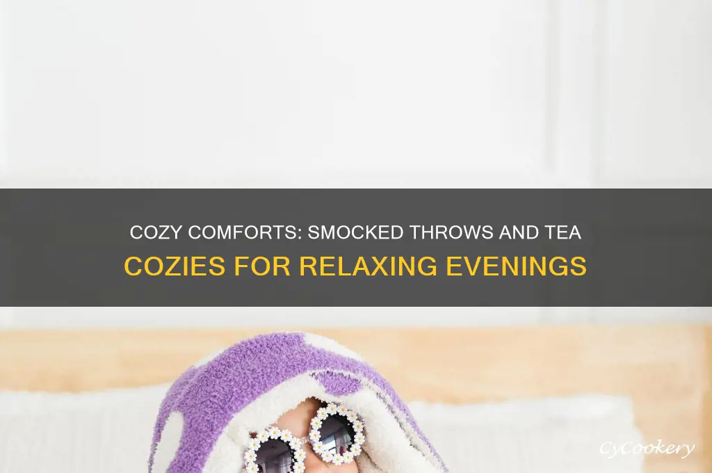 cushy smocked throw and tea cozy