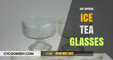 Elegant Cut Crystal Ice Tea Glasses: Perfect for Summer Refreshment
