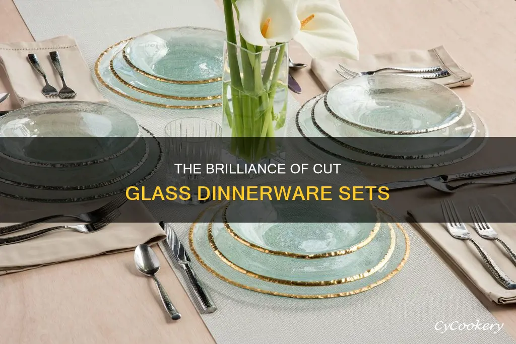 cut glass dinnerware sets