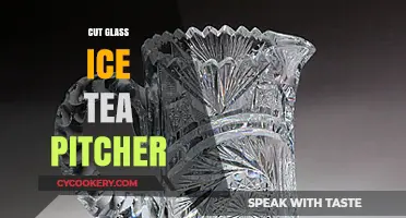 Elegant Cut Glass Iced Tea Pitcher: Perfect for Summer Entertaining