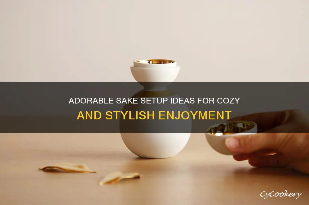 cute sake set up