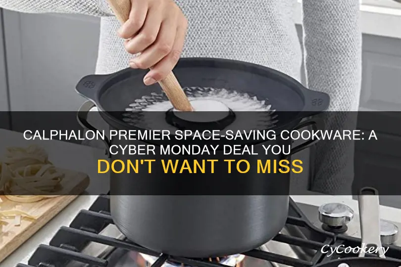 cyber monday the calphalon premier space saving cookware 10pc set