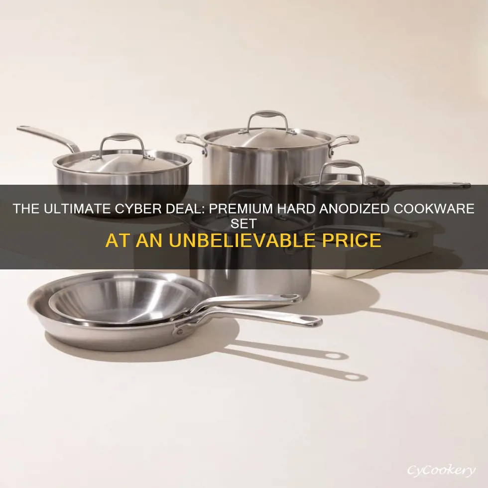 cyber sale hard anodized cookware set