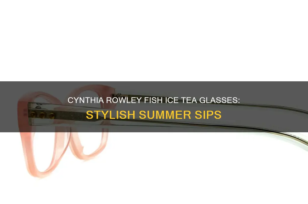 cynthia rowley fish ice tea glasses