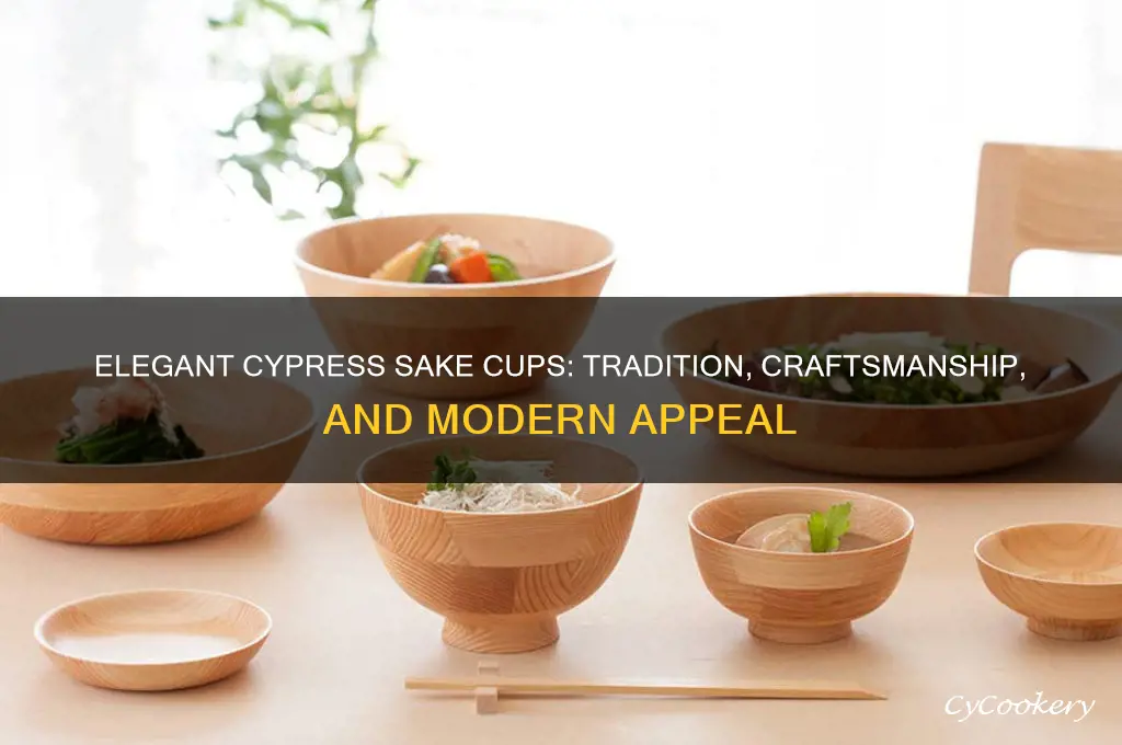 cypress sake cups