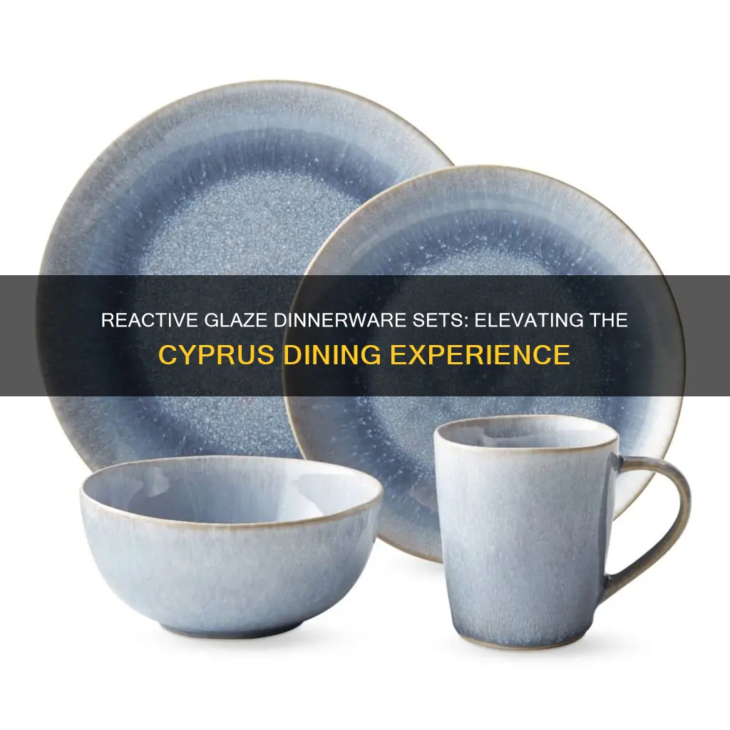 cyprus reactive glaze dinnerware sets