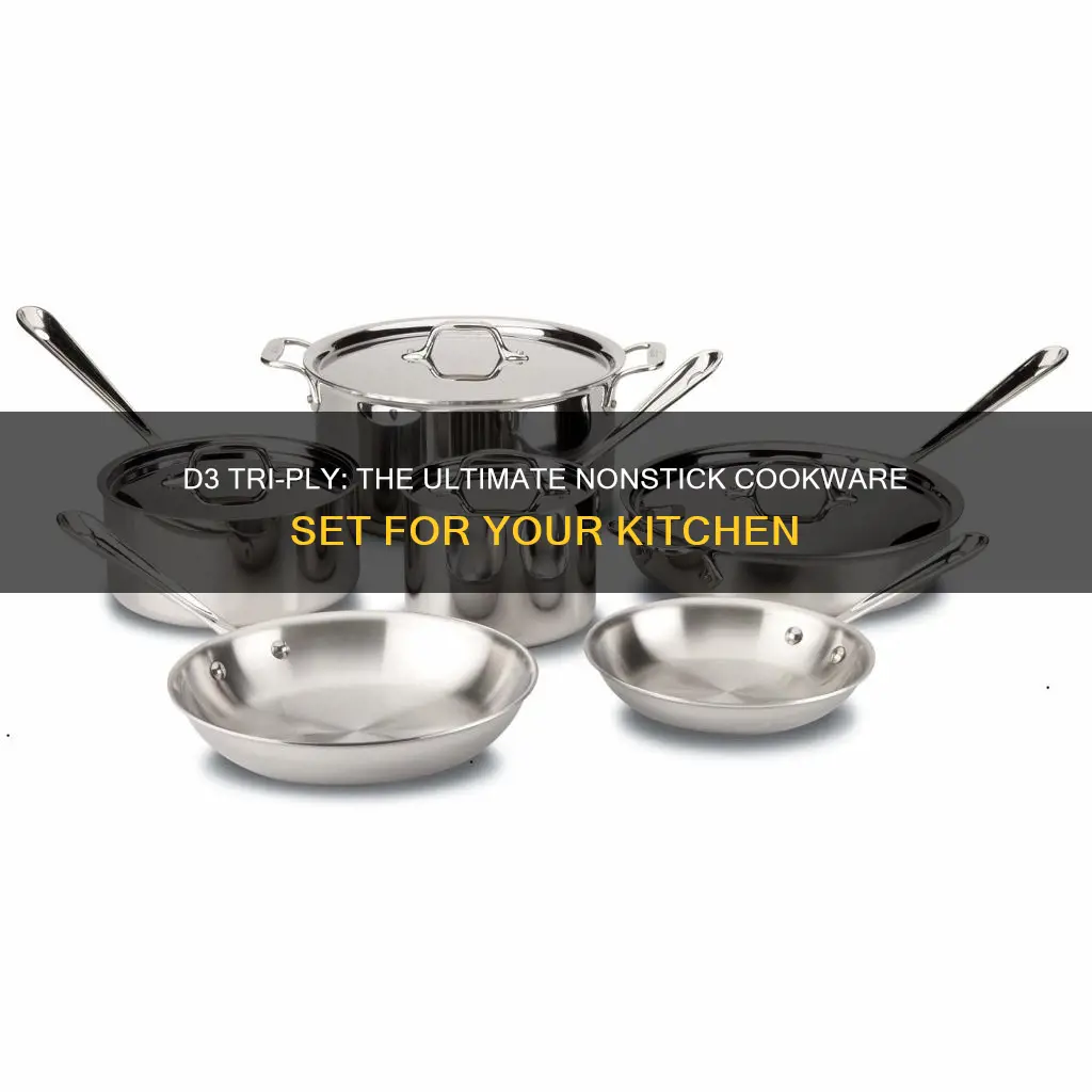 d3 tri ply nonstick 10 piece cookware set