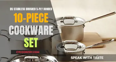 Elegant and Efficient: d5 Stainless Brushed 5-Ply Bonded 10-Piece Cookware Set