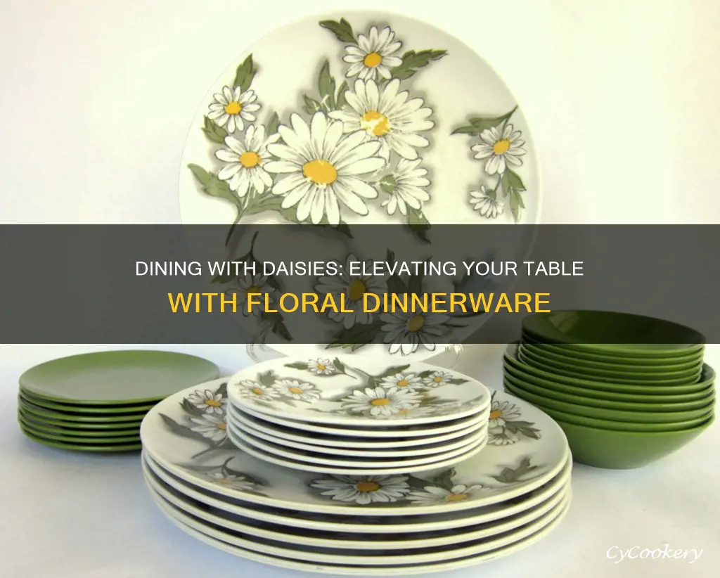 daisy dinnerware sets