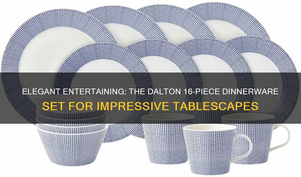 dalton 16-piece dinnerware set