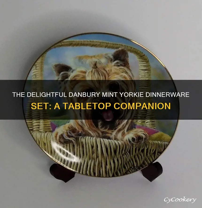 danbury mint yorkie dinnerware set