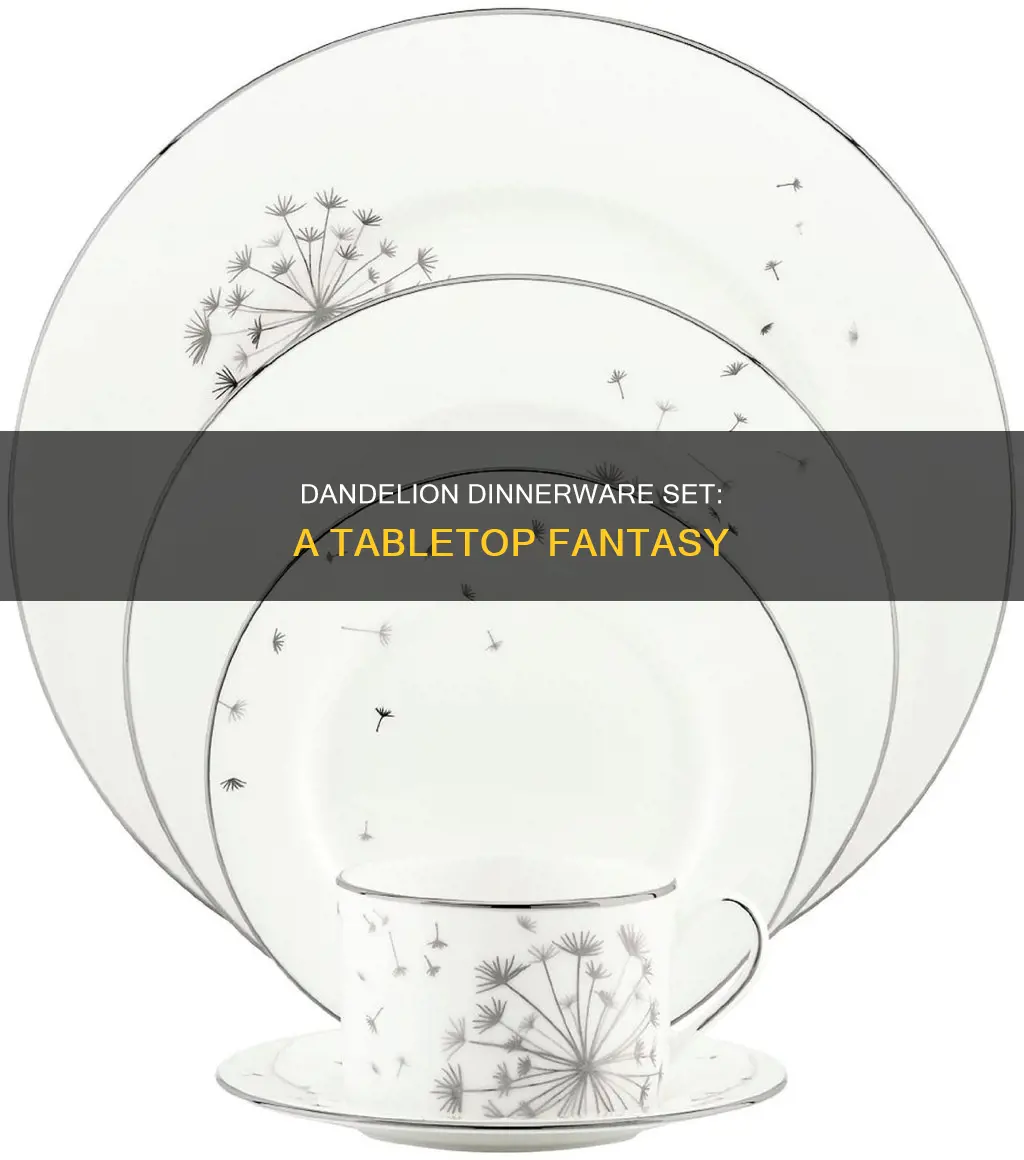 dandelion dinnerware set