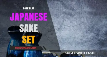 Elegant Dark Blue Japanese Sake Set: Tradition Meets Modern Style