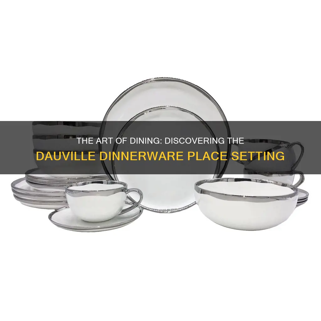 dauville dinnerware place setting