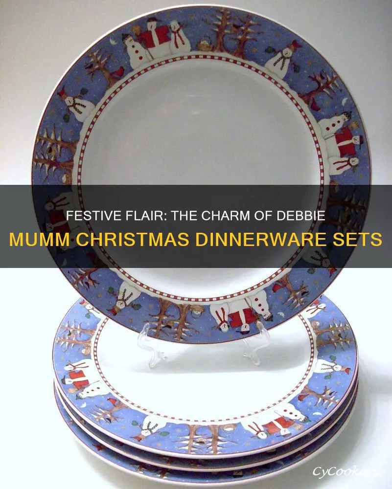 debbie mumm christmas dinnerware sets