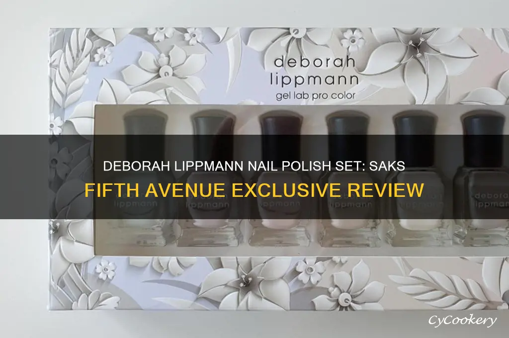 deborah lippmann nail polish set saks