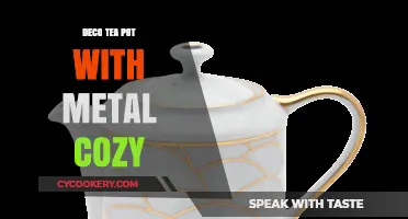 Elegant Deco Tea Pot with Metal Cozy: Timeless Style and Functionality